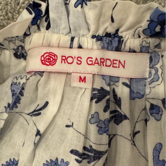 Tuckernuck Ro’s Garden sundress Sofia floral cotton dress Medium Provence blue - Picture 5 of 8